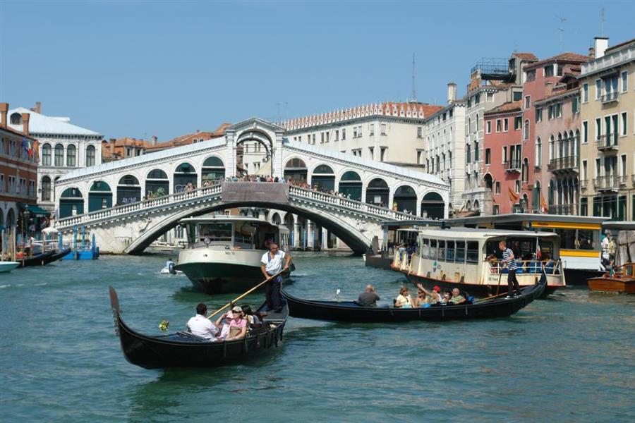 Venedig Gondel Route Bild 10600