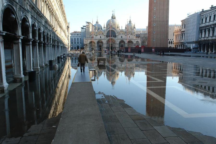 Venedig Hochwasser Bild 10000