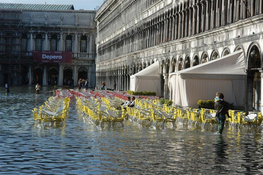 Venedig Hochwasser Bild 5800