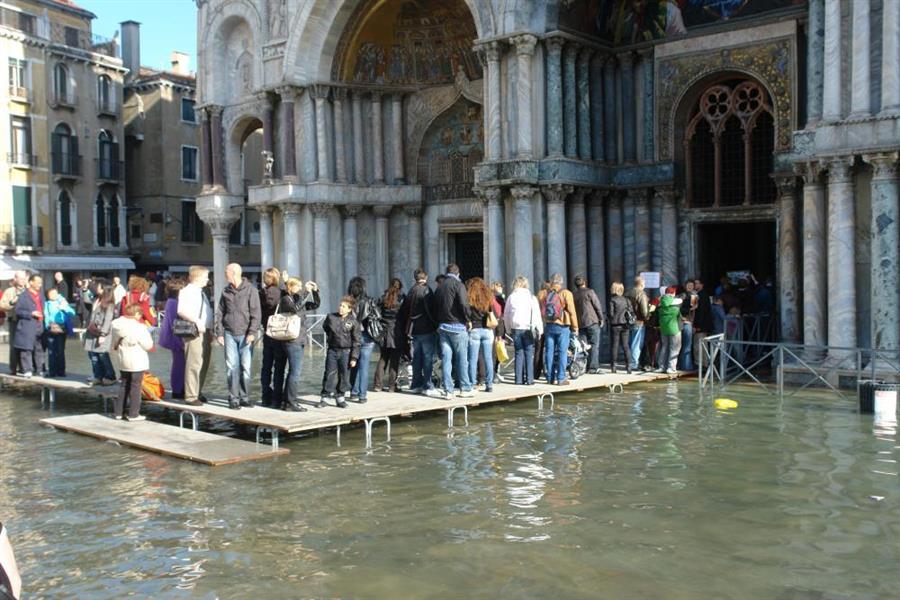 Venedig Hochwasser Bild 6200