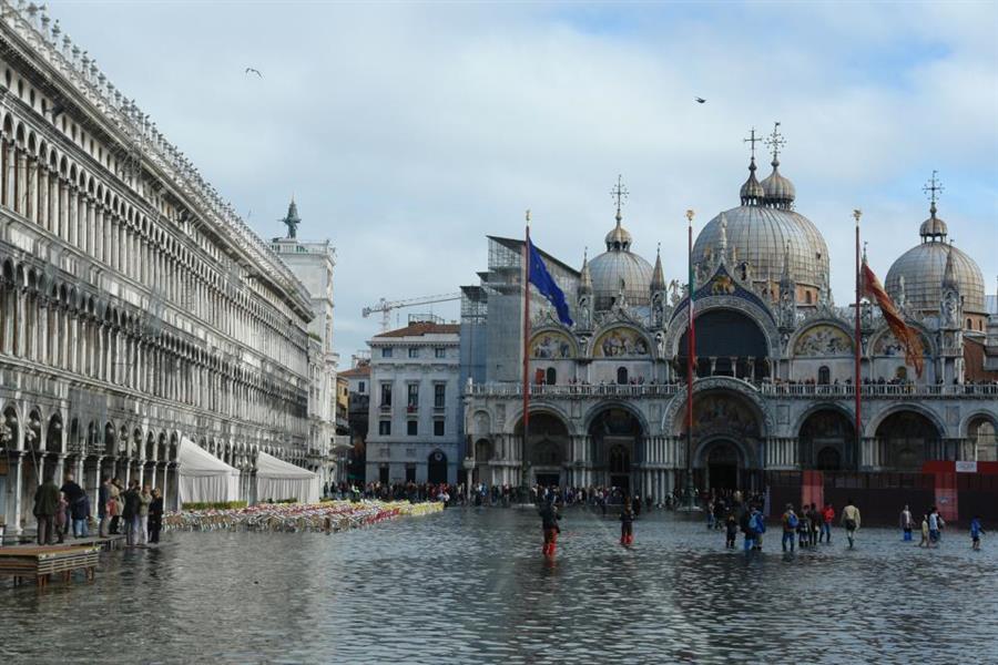 Venedig Hochwasser Bild 7600