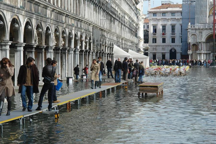 Venedig Hochwasser Bild 7800