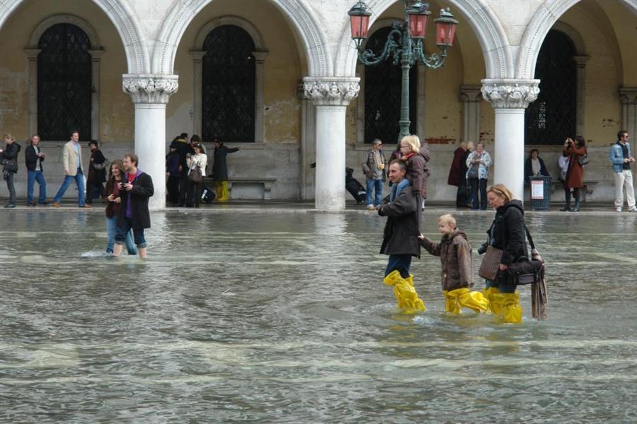 Venedig Hochwasser Bild 8700