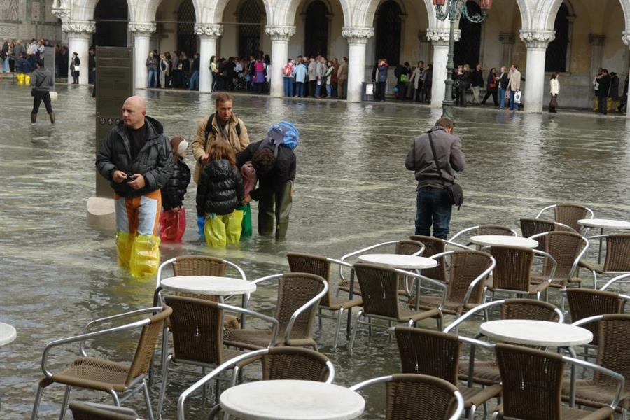 Venedig Hochwasser Bild 8800