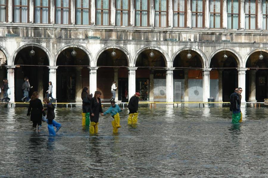 Venedig Hochwasser Bild 9300
