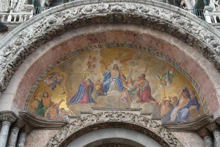Venedig Markuskirche Detail Bild 1100