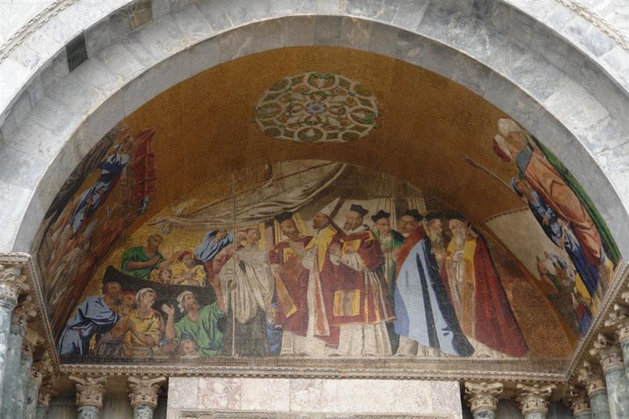 Venedig Markuskirche Detail Bild 1300