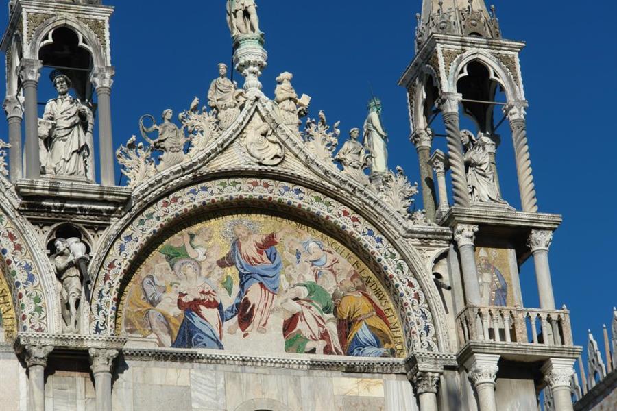 Venedig Markuskirche Detail Bild 3800