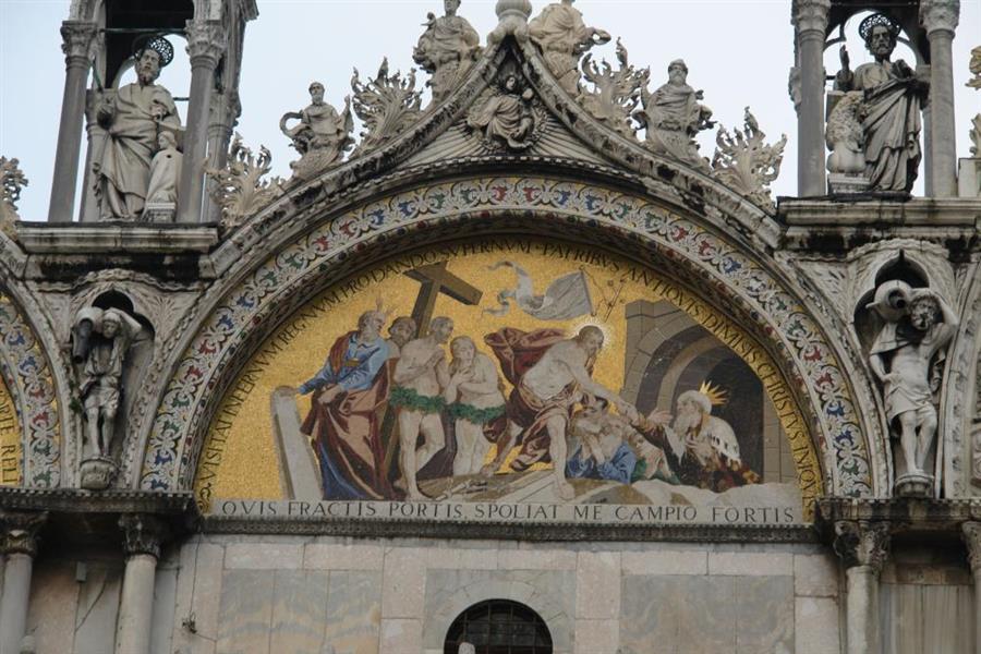 Venedig Markuskirche Detail Bild 400