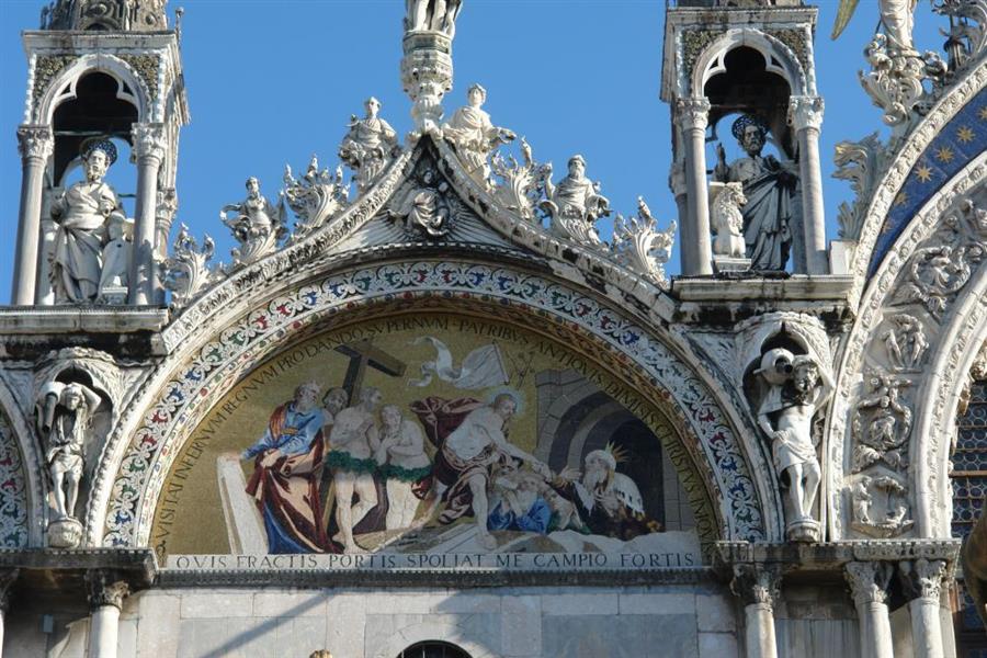 Venedig Markuskirche Detail Bild 4200