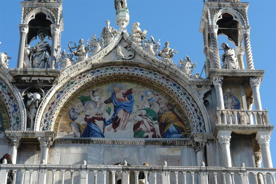 Venedig Markuskirche Detail Bild 4800