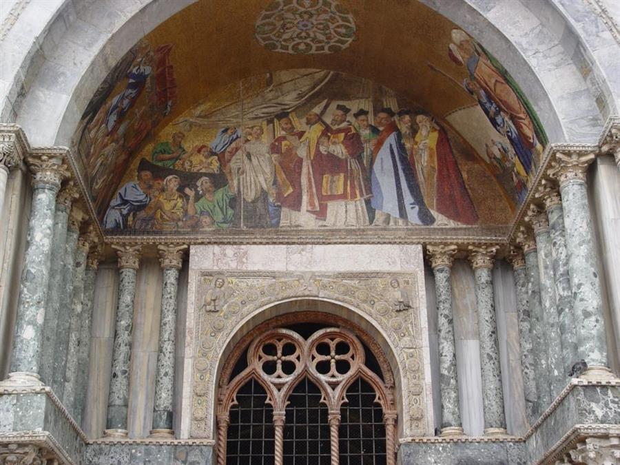 Venedig Markuskirche Detail Bild 5900