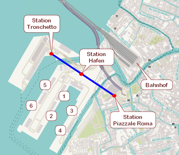 Strecken Plan des People Mover