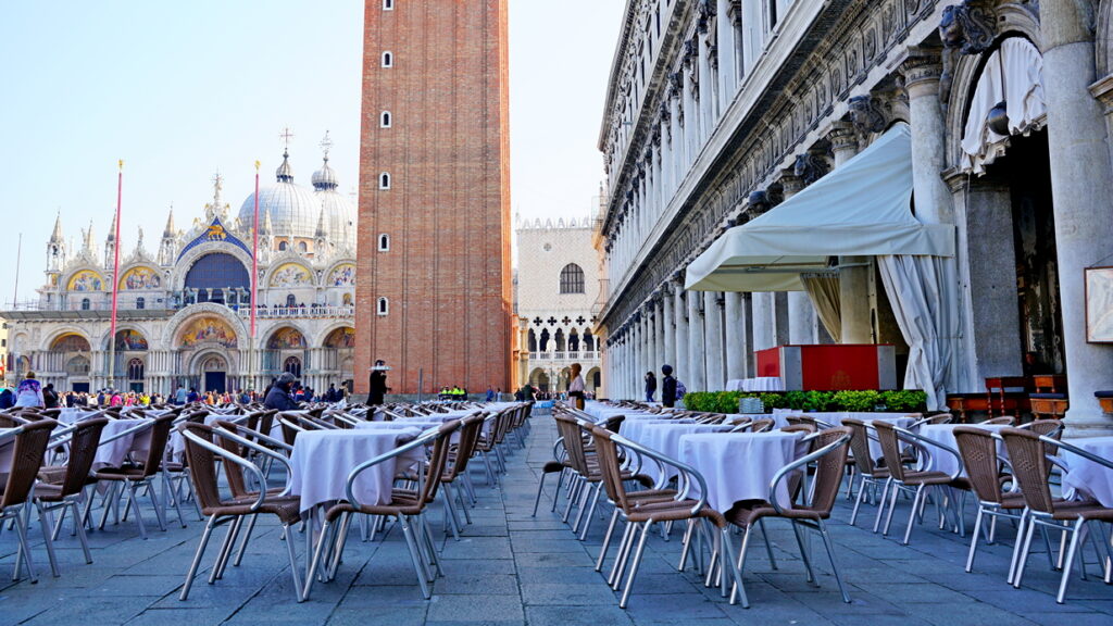 Das Cafe Florian am Markusplatz