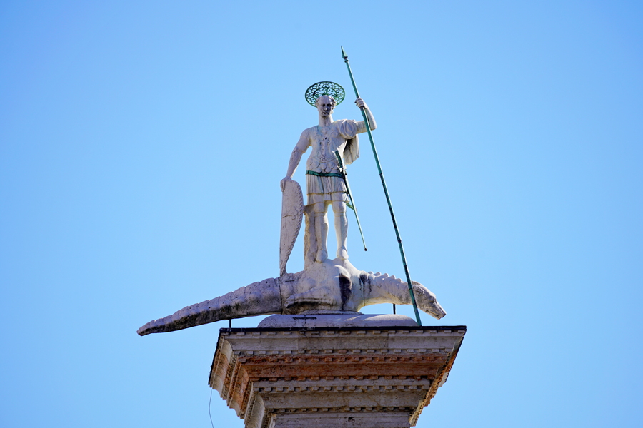 Die Säule des Heiligen Theodor an er Piazzetta