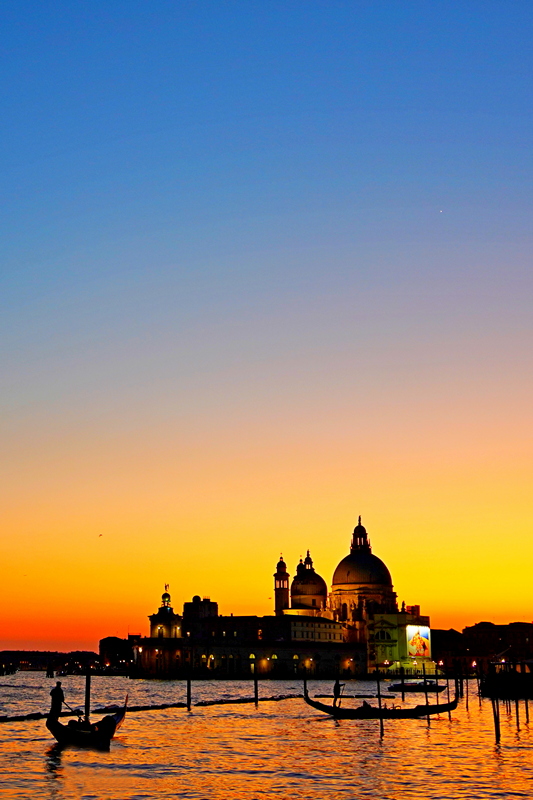 Blaue Stunde in venedig