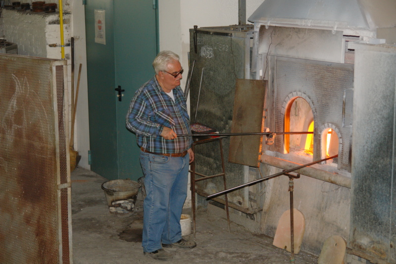 Die Glas-Fabriken in Murano