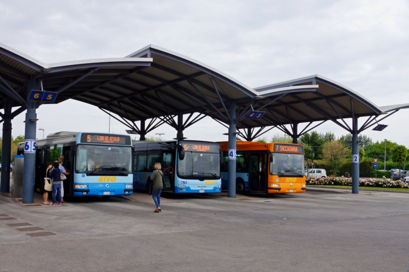 Die Anreise mit dem ATVO Bus nach Punta Sabbioni