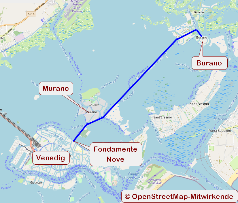 Burano Anreise