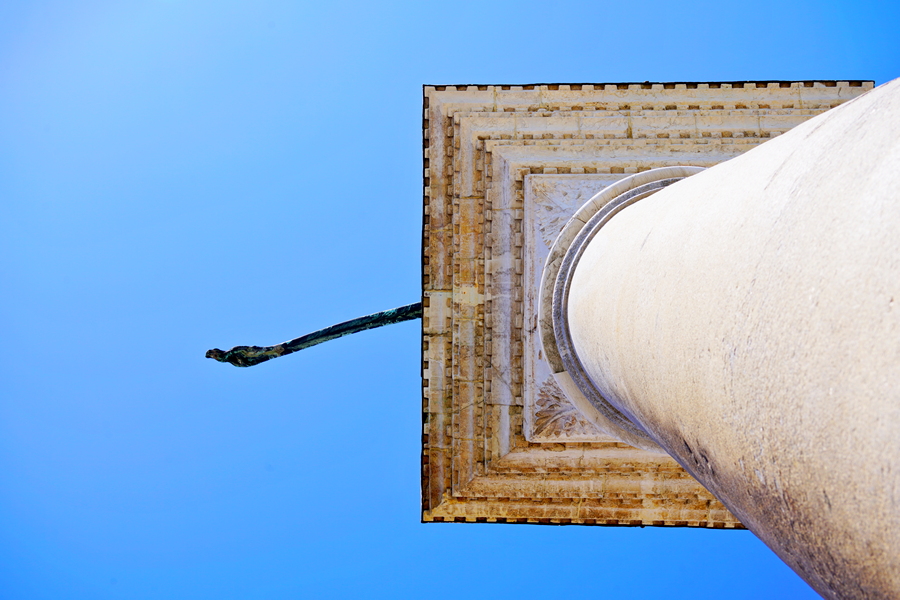 Die Säule des Heiligen Markus an der Piazzetta